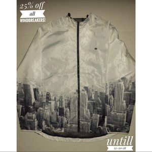 Ecko New York graphics  windbreaker